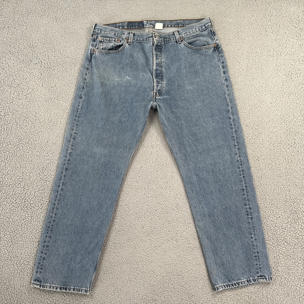 VTG Levi's 501xx Button Fly Jeans Men 40x30 Blue Straight Leg Cowboy Y2K
